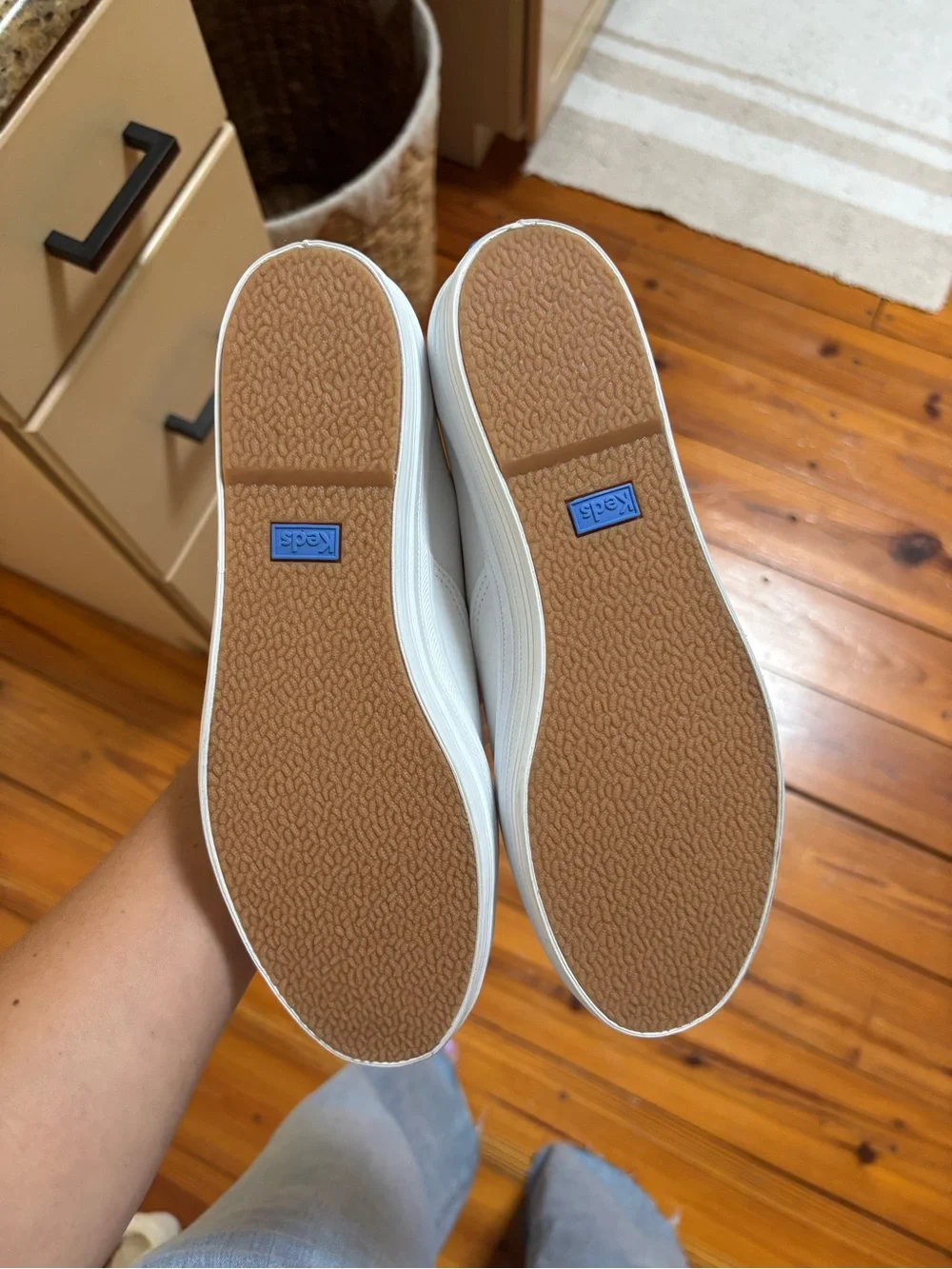 NWOT Keds White Women's Platform leather Sneaker